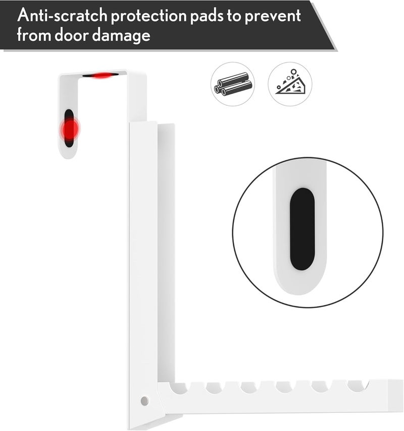 Inntop Over The Door Hanger Hooks for Clothes, Over The Door Clothes Drying Rack for Laundry, Heavy Duty Metal Foldable Portable Clothing Hanging Rack (2 Pack) - Image 5